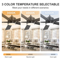 52-Inch Ceiling Fan with LED Light and Remote