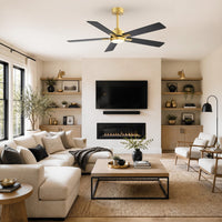 52-Inch Ceiling Fan with LED Light and Remote