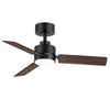 36 Inch Small Black Ceiling Fan with Light & Remote 3-Blade Reversible DC Motor