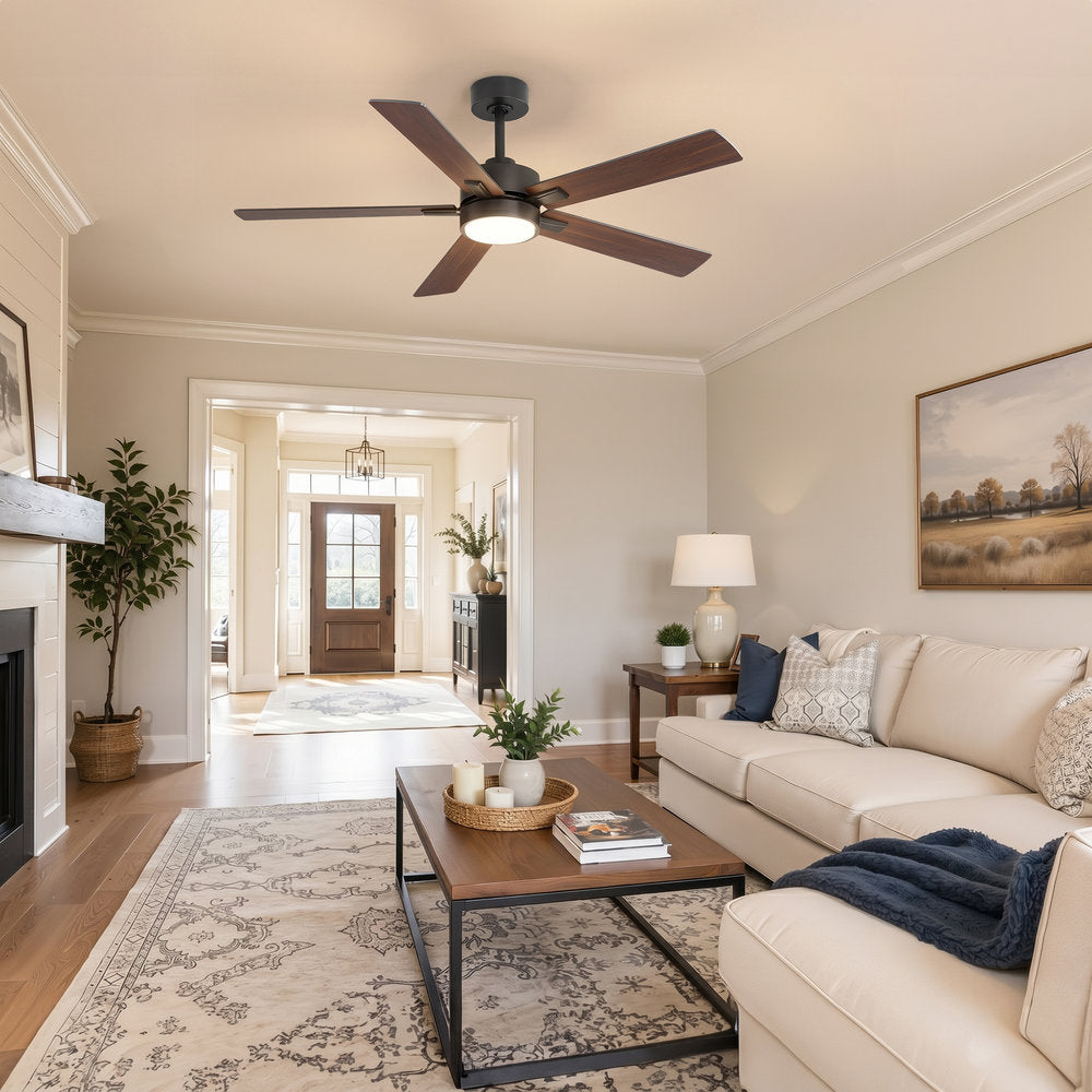 52-Inch Ceiling Fan with LED Light and Remote