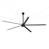 12 FT (144") HVLS Industrial Ceiling Fan with 5 Aluminum Blades & Remote